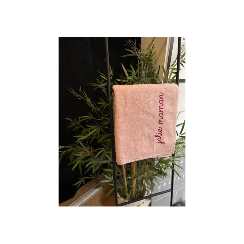 Serviette éponge jolie maman - Toiles Chics