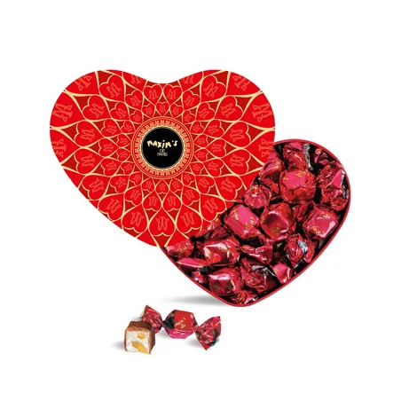 Coeur rouge chocolat au lait tendre nougat - Maxim's de Paris- Achat en ligne - Jaines