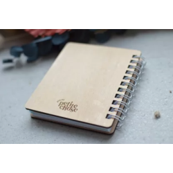Carnet bois gravé Les notes de Maman - ATELIER PETITE CHOSE