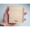 Carnet bois gravé Les notes de Mamie - ATELIER PETITE CHOSE