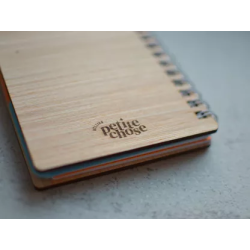 Carnet bois gravé Les notes de Mamie - ATELIER PETITE CHOSE