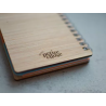 Carnet bois gravé Les notes de Mamie - ATELIER PETITE CHOSE