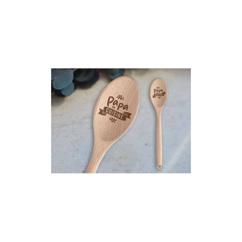 Cuillère en bois Papa en cuisine - ATELIER PETITE CHOSE - Achat en ligne - Jaines