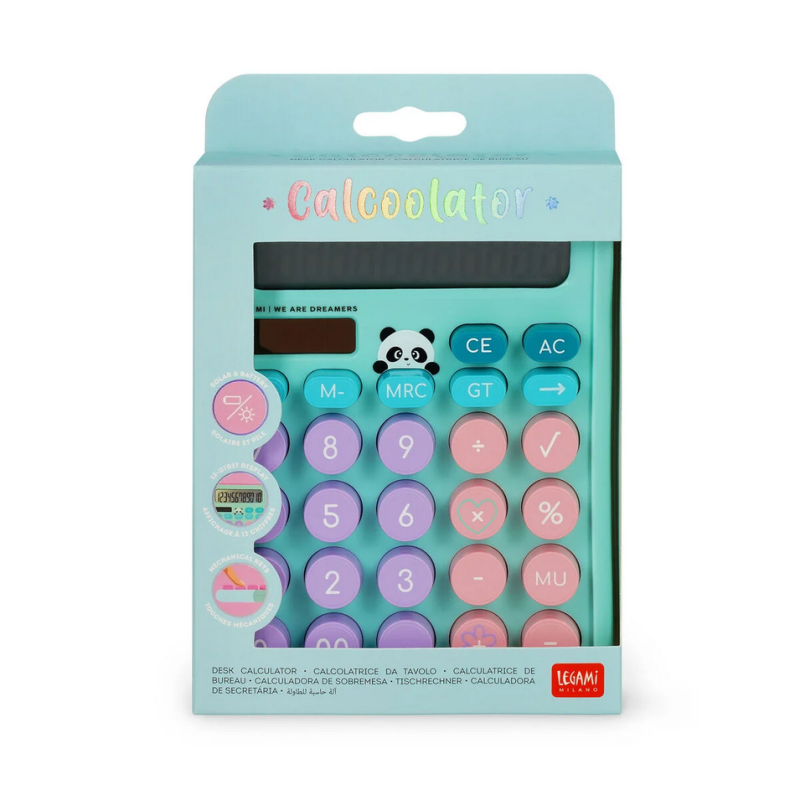 Calculatrice de bureau PANDA - Legami - Achat en ligne - Jaines
