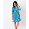 Robe ample fluide OLYMPE Swing Blue - Princesse Nomade