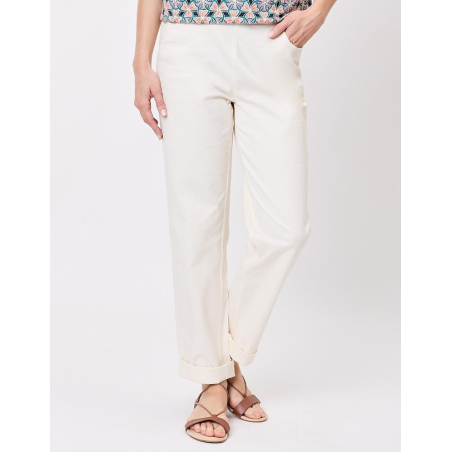 Pantalon coton Nimi PFPN2613 - La Fiancée - Achat en ligne - Jaines