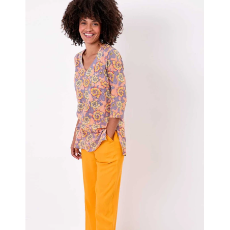 Tunique Laurie ZALALA PECHE EFTL2645 - Achat en ligne - Jaines