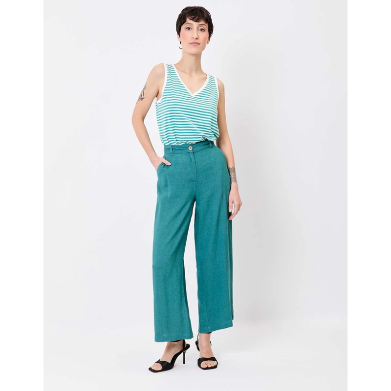 Pantalon large Amelia vert - Princesse Nomade