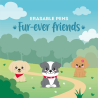 Set 3 Stylos Encre Gel Effaçable Fur-ever Friends - Erasable Pen - Legami
