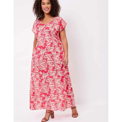 Robe longue ALAIANE EFRA2629 Cherimane Framboise- Achat en ligne - Jaines