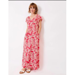 Robe longue ALAIANE EFRA2629 Cherimane Framboise- Achat en ligne - Jaines