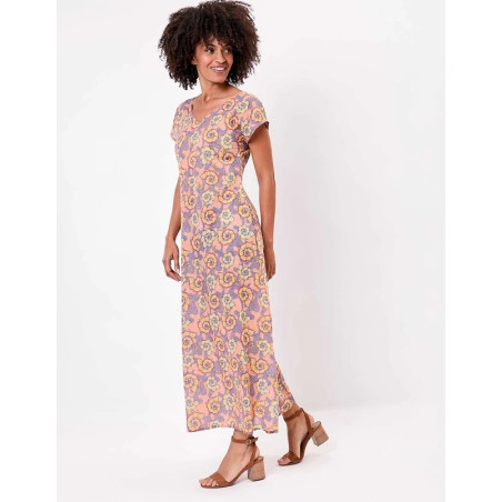 Robe longue ALAIANE EFRA2629 Zalala Pêche - Achat en ligne - Jaines