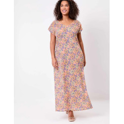 Robe longue ALAIANE EFRA2629 Zalala Pêche - Achat en ligne - Jaines