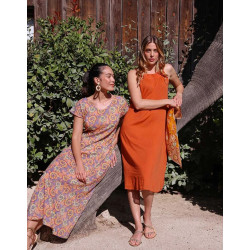 Robe longue ALAIANE EFRA2629 Zalala Pêche - Achat en ligne - Jaines