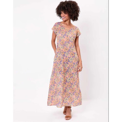 Robe longue ALAIANE EFRA2629 Zalala Pêche - Achat en ligne - Jaines