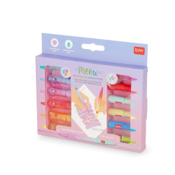 Set de 6 Feutres à Double Pointe - Meow - Legami