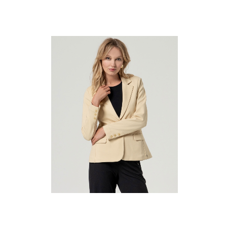 Blazer ajusté Écru BASY316 - Surkana - Achat en ligne - Jaines