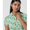 Chemise à manches courtes Vert RIVA117 - Surkana