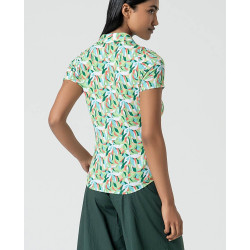 Chemise à manches courtes Vert RIVA117 - Surkana