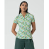 Chemise à manches courtes Vert RIVA117 - Surkana