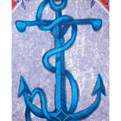 Foulard Bleu Ancre SIPA223 - Surkana