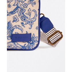 Sac bandoulière zippé Bleu JALA323 - Surkana