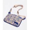 Sac bandoulière zippé Bleu JALA323 - Surkana