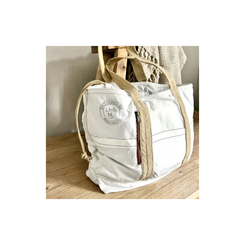 Sac parachute kaki/blanc  - LIEFE NL