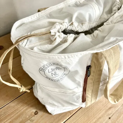 Sac parachute kaki/blanc  - LIEFE NL