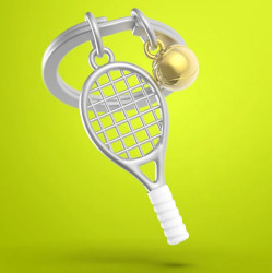 Porte-clés Tennis - Metalmorphose