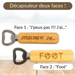 Décapsuleur J'peux pas j'ai foot - Jaïnès & Co- Achat en ligne - Jaines