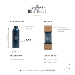 Bouteille isotherme Meilleur Papa  - Achat en ligne - Manahia