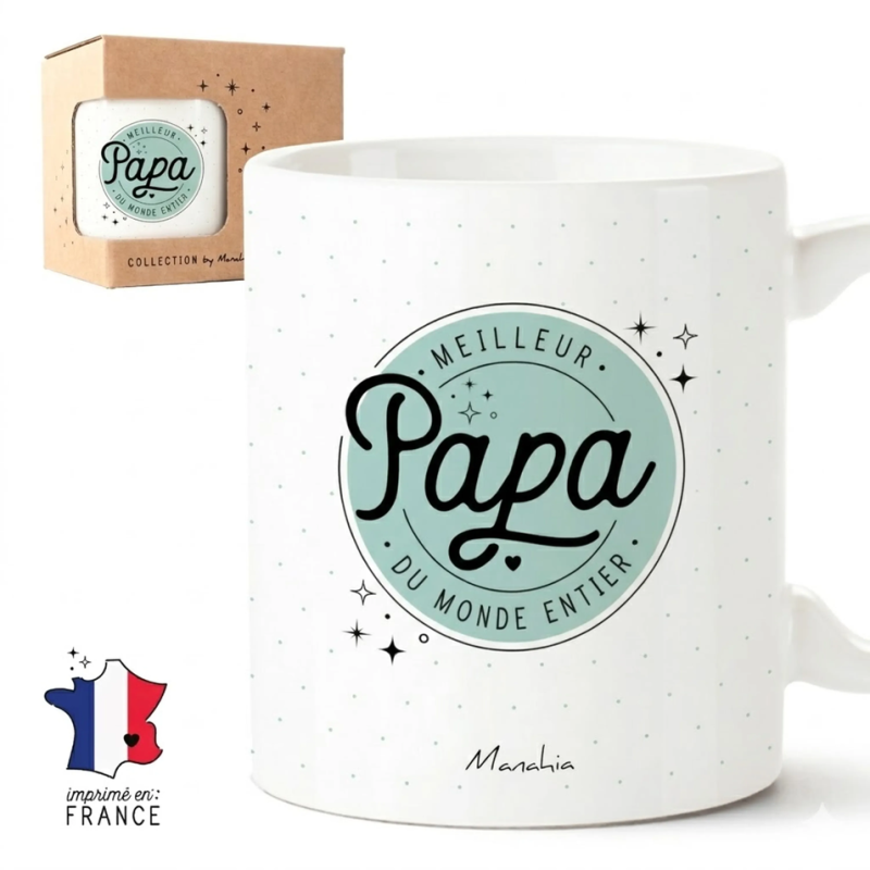 Mug Meilleur papa du monde entier - Achat en ligne - Manahia