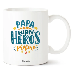 Mug Papa tu es mon super-héros préféré - Achat en ligne - Manahia