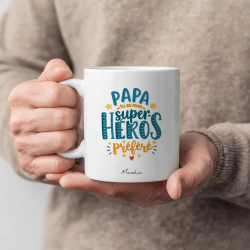 Mug Papa tu es mon super-héros préféré - Achat en ligne - Manahia