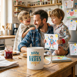Mug Papa tu es mon super-héros préféré - Achat en ligne - Manahia