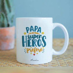 Mug Papa tu es mon super-héros préféré - Achat en ligne - Manahia