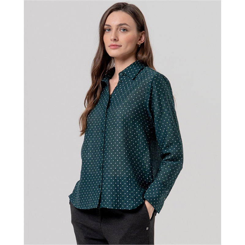 Chemise coupe droite Vert bouteille XIMA123 - Surkana - Achat en ligne - Jaines