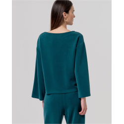 T-shirt coupe boxy Vert bouteille BAMU018 - Surkana - Achat en ligne - Jaines