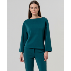 T-shirt coupe boxy Vert bouteille BAMU018 - Surkana - Achat en ligne - Jaines