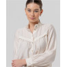 Blouse avec détail devant Écru BABU122 - Surkana - Achat en ligne - Jaines
