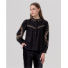 Blouse brodée Noir JIBO123 - Surkana - Achat en ligne - Jaines
