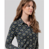 Chemise manches longues Khaki JIRA112 - Surkana - Achat en ligne - Jaines
