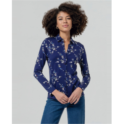 Chemise manches longues Bleu marine TAVI118 - Surkana - Achat en ligne - Jaines