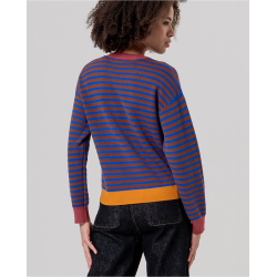 Cardigan col v rayé Toffee FUNN334 - Surkana - Achat en ligne - Jaines