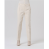 Pantalon chino en velours côtelé Écru TASS522  - Surkana - Achat en ligne - Jaines