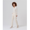 Pantalon chino en velours côtelé Écru TASS522  - Surkana - Achat en ligne - Jaines
