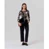 Pantalon chino droit à taille haute Noir BAWO524   - Surkana - Achat en ligne - Jaines