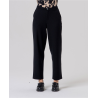 Pantalon chino droit à taille haute Noir BAWO524   - Surkana - Achat en ligne - Jaines