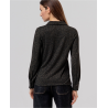 Chemise brillante à col classique Noir BAWO524 - Surkana- Achat en ligne - Jaines
